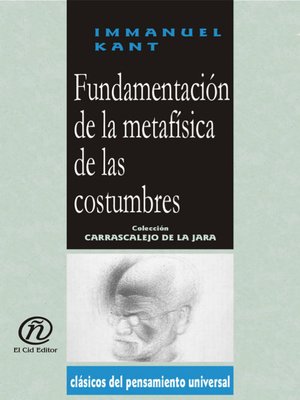 cover image of Fundamentación de la metafísica de las costumbres
